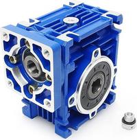 RATTMMOTOR sliekinė pavara NMRV030, didelio sukimo momento sliekinė pavara, pavara 80:1 Įėjimas 11 mm Išėjimas 14 mm, skirta Nema23 žingsniniam varikliui
