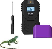 Reptilien Tester, UVB Index Messgerät, Digitaler UV-Index-Messer mit LCD-Anzeige und Schutzabdeckung zur Messung von 280 Nm Bis 320 Nm