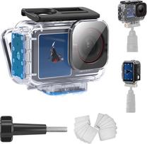 REYGEAK Vandeniui atsparus dėklas "Osmo Action 5 Pro/Action4/3", 40M nardymo apsauginis dėklas "DJI Osmo Action 4/3 Action 5/4/3", magnetinis adapterio laikiklis, apsauginė plėvelė nuo rūko