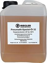 RIEGLER 101135-32 Specialioji pneumatinė alyva 2,5 litro talpos kanistre su dėžute ir dokumentais Pakuotė po 1 vnt.