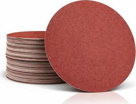 RODOPI RedDevil Velcro šlifavimo diskai 225 mm Šlifavimo popierius gipso kartono šlifuokliams K40-320 Atsitiktinių orbitinių šlifuoklių neperforuoti velcro diskai Cirkonio korundas - 100 vnt. pakuotė K80