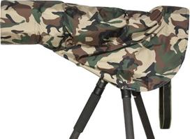 ROLANPRO Lietaus dangtelis Lietpaltis teleobjektyvui Lietaus dangtelis Lens Raincoat Army Green Camo Guns Clothing M