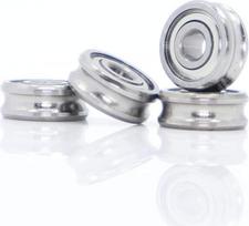 Rollenlager, 4-teiliger Außenring mit U-Nut-Lager, 3 x 8 x 3 mm, Drahtseil-Rollenlager, Laufrolle, schwere Seilrolle, Kran, U-Nut-Radlager