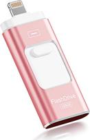 ROSPE USB atmintinė 128GB MFi sertifikuotas 3 in 1, skirtas iPhone/iPad/Android/PC