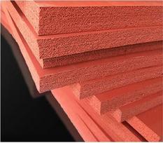 Rote Silikonschaumplatte, 500 X 500 Mm, Hochtemperaturbeständige Weiche Schwammplatte, Dichtungsstärke 1 Mm, 2, 3, 4, 5, 6, 8, 10 Mm, 1 Stück(3mm)