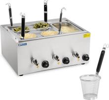 Royal Catering Makaronų ir koldūnų viryklė su bemaru 3 skyriai su čiaupais
