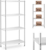 Royal Catering Metalinis stelažas maitinimo įstaigoms iki 200 kg 90 x 40 x 180 cm
