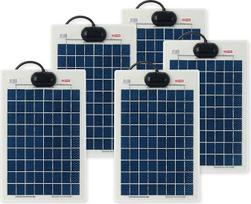 RS PRO saulės kolektorius polikristalinis 10 W, 390 x 250 x 3 mm, 21,6 V, 36 elementai, -40 °C +80 °C, efektyvumas 17 %, 5 vnt.