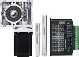 RV030 Endloser Schrauben-Reduzierer, 90-Grad-Reduzierer, Kit für Schrittmotor Nema 23, Doppelachse NRV030 (greičio santykis 40-1,2NM-D OUT S)