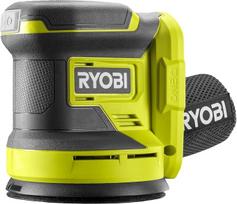 RYOBI 18 V ONE+ akumuliatorinis atsitiktinis orbitinis šlifuoklis RROS18-0, 125 mm šlifavimo diskas, 2,5 mm osciliuojanti grandinė, efektyvus dažų šalinimas, suderinamas su įrankių sistemomis