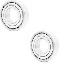S6206ZZ guolių rinkinys iš 2 S6206ZZ guoliai 30 x 62 x 16 mm S6206 Z ZZ S 6206 440C nerūdijančio plieno S6206Z rutuliniai guoliai