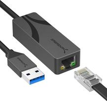 SABRENT USB 3.0-2.5 Gigabit Ethernet adapteris - USB-A-2.5GbE tinklo adapteris, aliuminio korpusas, Plug & Play, atgalinis suderinamumas su 10/100/1000/2500Mbps, maitinamas iš magistralės (NT-UA25)