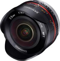 Samyang 7,5 mm "Fisheye F3.5" rankinio fokusavimo objektyvas "Micro 4/3" - juodas