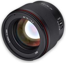 Samyang AF 75 mm F1.8 Fuji X - lengvas ir kompaktiškas portretinis objektyvas su LSTM-AF, apsauga nuo oro sąlygų ir pasirinktiniu jungikliu, skirtas aukštos kokybės kelionių nuotraukoms ir naktiniams vaizdams, skirtas Fuji X fotoaparatams X-T4 X-T30 X-Pro