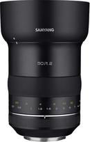 Samyang SYXP50-C XP 50 mm f/1,2 didelės spartos objektyvas "Canon EF" su įmontuotu AE lustu, juodas