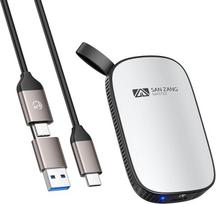 SAN ZANG MASTER išorinis SSD 2T nešiojamasis SSD modernus minimalistinės talpos SSD kietasis diskas išorinis/ lengvas aliuminio korpusas/USB-C, suderinamas su kompiuteriu/nešiojamuoju kompiuteriu/telefonu 15/16