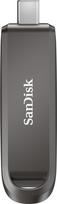 SANDISK Extreme PRO USB Type-C atmintinė 256GB (didelio našumo, skaitymo greitis iki 1000MB/s, rašymo greitis iki 900MB/s, "RescuePRO Deluxe" programinė įranga)