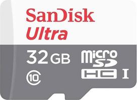 SanDisk Ultra microSDHC 32GB + SD adapteris 100MB/s 10 klasės UHS-I