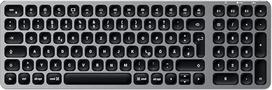 SATECHI kompaktiška belaidė "Bluetooth" klaviatūra su foniniu apšvietimu - "Bluetooth 5.0" ir kelių įrenginių sinchronizavimas - skirta M2/ M1 "MacBook Pro/Air", M2/ M1 "iPad Pro/Air", M2 "Mac mini" (vokiškas išdėstymas)