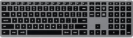 SATECHI Slim X3 "Bluetooth" ausinės "Mac" kompiuteriams - su apšvietimu iš šono ir sinchronizacija, suderinamos su "MacBook Air/Pro M4", "iPad Air/Pro M4", "iPad/Mini", "Mac Mini", "Mac Mini", "iMac" - Space Grau