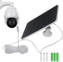 Saulės baterija, 20 W, 5 V, Smart-Typ-C- und DC-Ausgang für Kamera, hocheffizient, monokristallin für Sicherheitsüberwachung, Zuhause, Terrasse für Wohnung