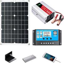 Saulės energijos rinkinys - 18W 12V Solarpanel mit Laderegler, 300W tragbarer Wechselrichter, zuverlässige Energielösung, erneuerbare Energie | Ladezubehör für Elektronik,