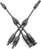 Saulės fotovoltinių panelių adapteris, kabelio jungtis, Y-tipas, 5 vnt., lygiagretus baterijų jungimas (2T, 1 Paar)