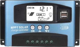 Saulės įkrovos valdiklis - MPPT 40/50/60/60/100A saulės dvigubo USB LCD ekrano įkrovos valdiklis 12V 24V akumuliatoriaus įkrovos valdiklis (40A)
