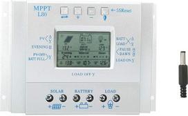Saulės įkrovos valdiklis Fotovoltinis valdiklis su LCD ekranu Saulės valdiklis Saulės kolektoriaus įkrovos valdiklis 12V/24V PWM saulės įkrovos valdiklis MPPT didelio efektyvumo generatoriaus valdymui
