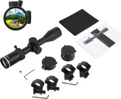 Šaulio optinis taikiklis 3-9 x 40 su mechanine nulinės vertės nustatymo funkcija ir priartinimo svirtimi bei 20 mm Picatinny Weaver montavimo žiedu ir 11 mm Dovetail montavimo žiedais