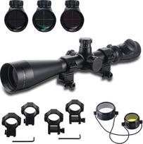 Šautuvo optinis taikiklis pneumatiniam šautuvui 3,5-10 x 50 mm Softair Snaiperio šautuvo optinis taikiklis su raudonu apšviestu taikikliu ir 20 mm / 11 mm tvirtinimu, skirtas arbaletui, šautuvui medžioklei
