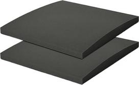 Schaumstoffauflage für Sofas 1/2/3 Stück 50 x 5 cm (20 20 2 Zoll) hochdichte Schaumstoff-Kissen for gebogene Couches und Sofas, Stützkissen gegen Durchhängen, Reparatur Ersatzkissen(2PCS BLACK)