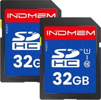 SD kortelių pakuotė, 32GB UHS-I SDHC U1 10 klasės, didelės spartos, skirta skaitmeniniam fotoaparatui, kompiuteriui, sekimo kamerai, 2 pakuotės