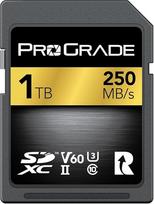 SD UHS-II 1TB kortelė V60 - įrašymo greitis iki 130MB/s ir skaitymo greitis 250MB/s | Profesionalių filmų kūrėjams, fotografams ir turinio kuratoriams - iš "Prograde Digital