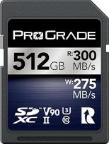 SD UHS-II 512GB kortelė V90 - iki 250MB/s įrašymo greitis ir 300MB/s skaitymo greitis | Profesionalių filmų kūrėjams, fotografams ir turinio kuratoriams - iš "Prograde Digital