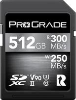 SD UHS-II 512GB kortelė V90 - iki 250MB/s įrašymo greitis ir 300MB/s skaitymo greitis | Skirta profesionaliems filmų kūrėjams, fotografams ir turinio kuratoriams - iš "Prograde Digital