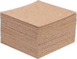 SECFOU 50 Selbstklebende Quadratische Korkplatten zum Basteln mit Rutschfester Oberfläche und Weichem Material für Selbstgemacht Projekte und Dekorative Wandfliesen