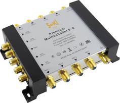 SeKi Multiswitch 5/8 1 Palydovinis 8 abonentų keturšalis LNB suderinamas su HDTV Full HD 8K