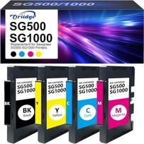 SG500 SG1000 rašalo kasetė, skirta SG500 SG1000 sublimaciniam spausdintuvui, suderinama su Sawgrass Virtuoso SG500 SG1000 spausdintuvu (juoda, žydra, purpurinė, geltona)
