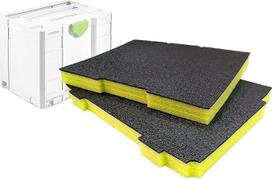 Shadow Foam Easy Peel Systainer / Schubladen-Kombinationseinsatz für Festool und Tanos Systainer | Schaumstoff für modulare Systeme | Ideal für Lean, 5S (30mm, Gelb)