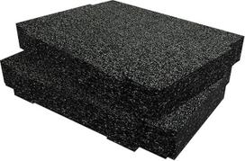 Shadow Foam Makpac Insert [Twin Pack] Reguliuojamos putos "Makita Makpac" modulinėms sistemoms | Idealiai tinka "Lean", "5S", "Kaizen" ir individualiems organizatoriams (50 mm, juodos spalvos)