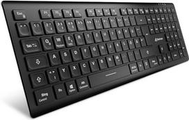 Sharkoon OfficePal K30W, juoda, belaidė klaviatūra