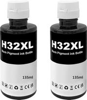 SHUOLEI 32XL rašalo pildymo pakuotė, suderinama su HP 32XL rašalu, skirtu spausdintuvui 5105 7005 7006 7305 7306 7605 315 319 455 515 516 415 419 (2 pakuotės, 2 juodos spalvos)