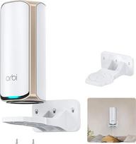 Sieninis laikiklis "Orbi WiFi 7" maršrutizatoriui - suderinamas su "Orbi 970", "870", "770" serijomis ir "Nighthawk WiFi 7" tinklelio sistemomis, "Orbi" saugus laikiklis, taupantis vietą ir didinantis signalą (RBEWMB-10000S) (baltas)