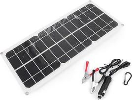 SIKUAI 10W 12V saulės baterija Ladegerät, Tragbares Solar Panel Für Wohnmobil Auto Boote Dach Batterie Erhaltungsladung PV c/w 4M Kabel