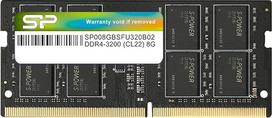 Silicon Power - Atmintis - DDR4 - 8GB 3200MHz (PC4-25600) CL22 SODIMM 260-Pin 1.2V Non-ECC Laptop RAM Notebook Computer Memory