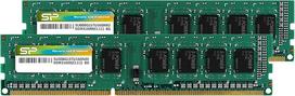 Silicon Power DDR3 16GB (2 x 8GB) 1600MHz (PC3 12800) 240-pin CL11 1.35V Unbuffered UDIMM PC kompiuterio stalinio kompiuterio atminties modulis RAM atnaujinimas