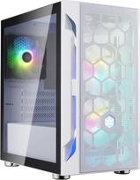 SilverStone Technology FARA H1M PRO Fara H1M Micro-ATX žaidimų kompiuterių korpusas su ARGB apšvietimu, baltas SST-FAH1MW-PRO