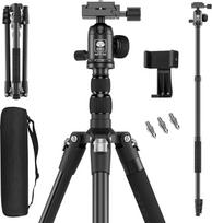 SIRUI APT-02 "2-in-1" trikojo ir monopodo rinkinys su 360° rutuline galvute | 200 cm aukštis, 10 kg keliamoji galia | DSLR, išmaniesiems telefonams ir veiksmo kameroms | Pridedamas mobiliojo telefono laikiklis ir krepšys