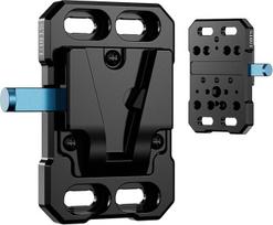 SIRUI mini V laikiklio baterijos plokštelė, mažas V laikiklio adapteris su 1/4", 3/8" ARRI, M4 ir M3 daugiasriegiais, SC-VM-B